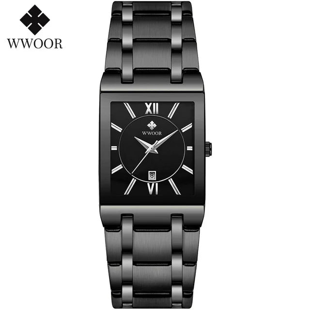 EleganceTime™ – Blue Square Luxury Watch for Women