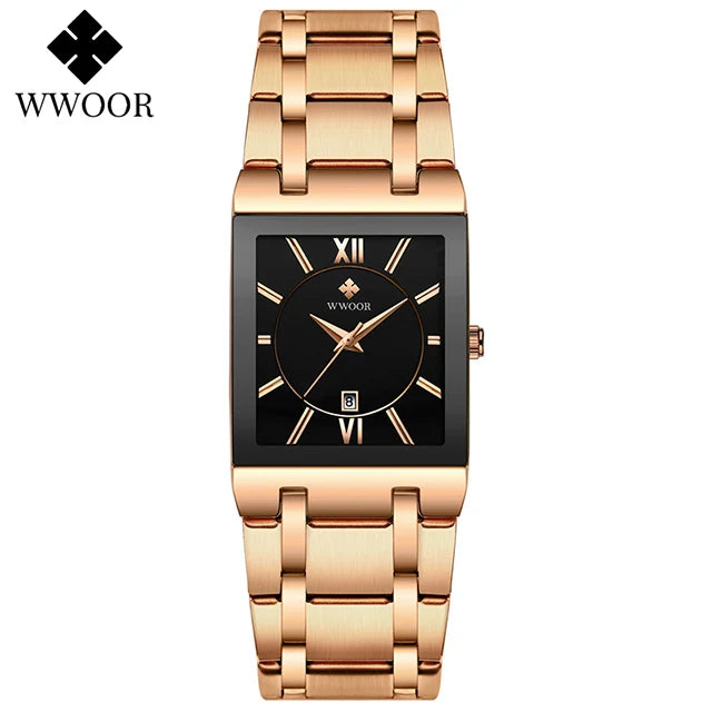 EleganceTime™ – Blue Square Luxury Watch for Women