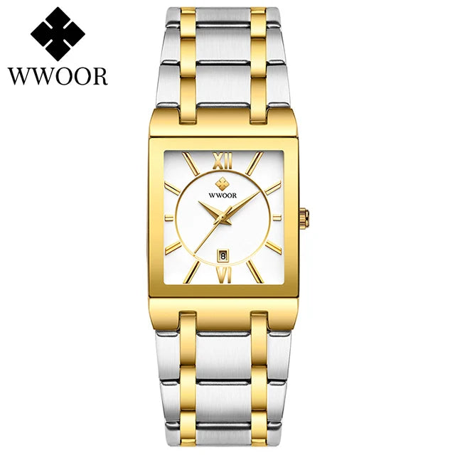 EleganceTime™ – Blue Square Luxury Watch for Women