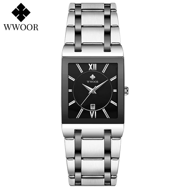 EleganceTime™ – Blue Square Luxury Watch for Women
