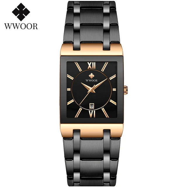 EleganceTime™ – Blue Square Luxury Watch for Women