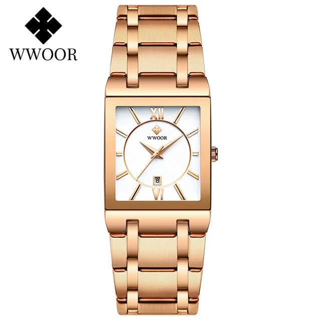 EleganceTime™ – Blue Square Luxury Watch for Women