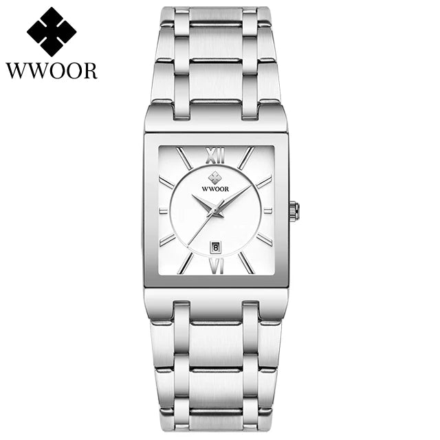 EleganceTime™ – Blue Square Luxury Watch for Women