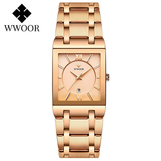 EleganceTime™ – Blue Square Luxury Watch for Women