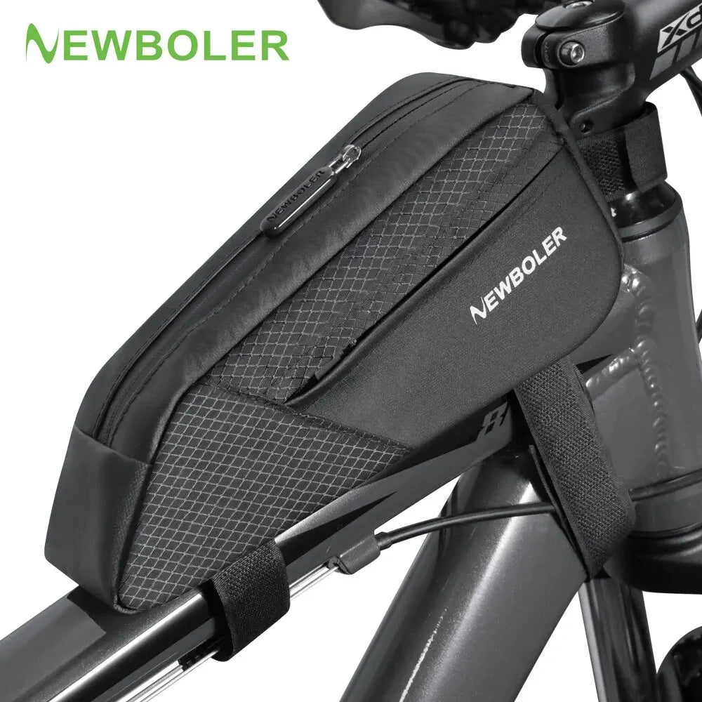 RidePack Pro™ – Ultralight Front Tube Bag for Bikes with Reflective Safety Design