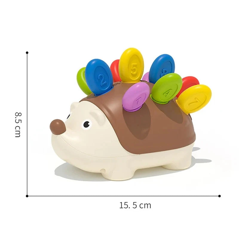 Spike & Learn™ – Montessori Hedgehog Toy for Fine Motor Skills