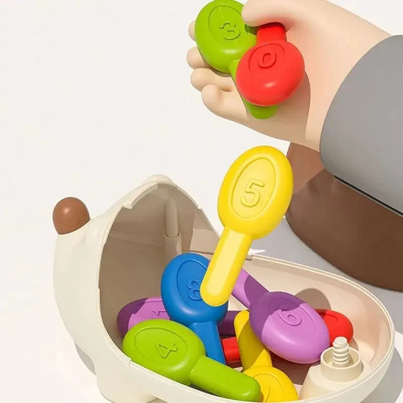 Spike & Learn™ – Montessori Hedgehog Toy for Fine Motor Skills