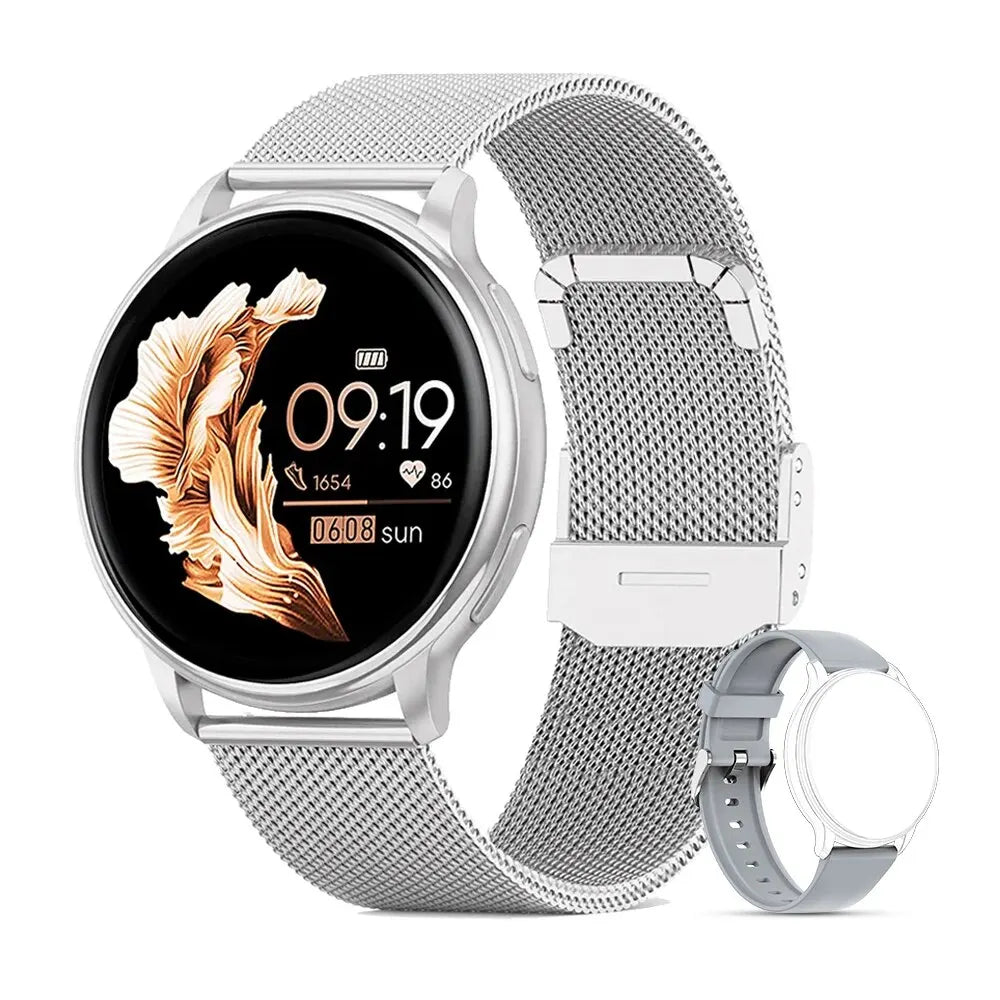 VivaWatch™ Y22 – Stylish Smartwatch with Heart Monitor & Custom Dial