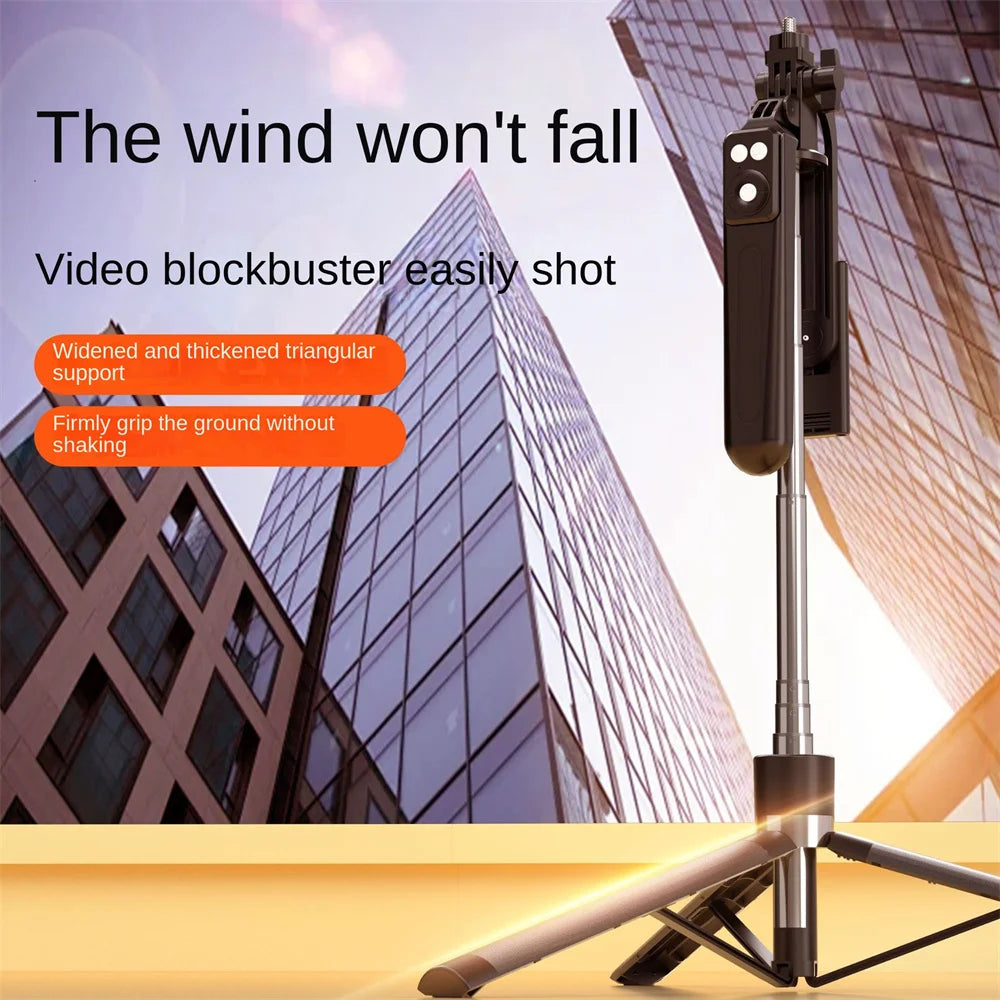 GlowGrip 3-in-1 Tripod – Selfie Stick with Fill Light & Bluetooth Remote for Smartphones