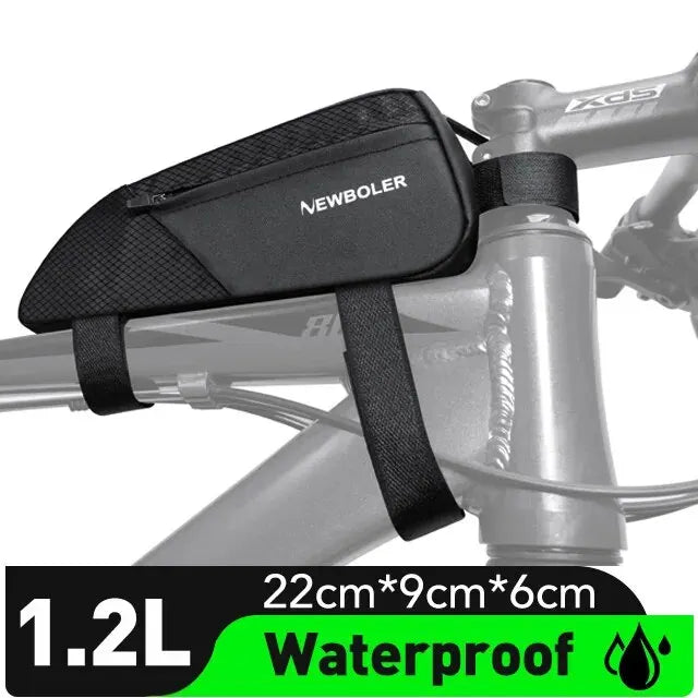 RidePack Pro™ – Ultralight Front Tube Bag for Bikes with Reflective Safety Design
