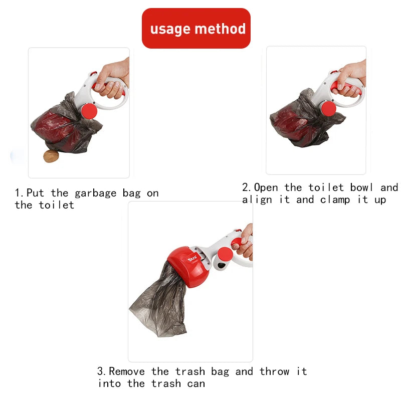 CleanGrab™ – Hands-Free Dog Poop Scooper with Bag Holder