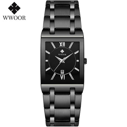 EleganceTime™ – Blue Square Luxury Watch for Women