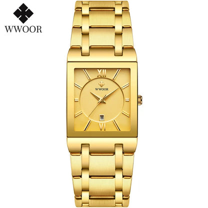 EleganceTime™ – Blue Square Luxury Watch for Women