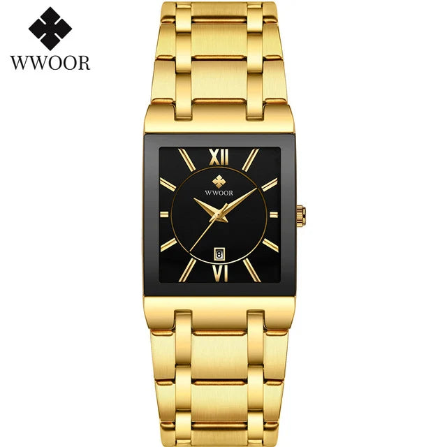 EleganceTime™ – Blue Square Luxury Watch for Women