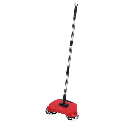 SpinSweep Floor Cleaner – Push-Type Manual Sweeper with Rotating Head | Long Handle Mop for Hardwood & Tiles