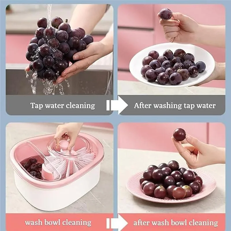 FreshSpin Bowl – Portable Fruit & Veg Washing and Drying Bowl | Hands-Free Kitchen Tool