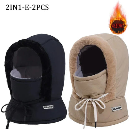 ArcticShield Hood Scarf – Thermal Balaclava for Cold Weather | Windproof Plush Neck & Face Cover
