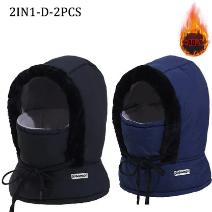 ArcticShield Hood Scarf – Thermal Balaclava for Cold Weather | Windproof Plush Neck & Face Cover