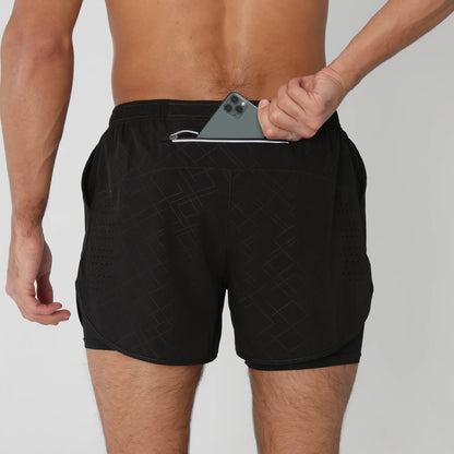 SwiftLayer™ 2-in-1 Men’s Training Shorts – Quick-Dry & Built-In Support