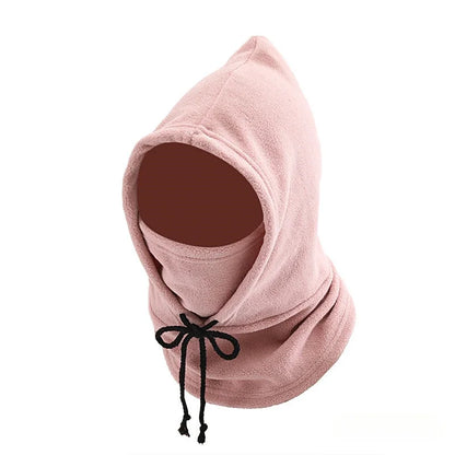 FrostEase Hooded Scarf – Warm Winter Neck Gaiter with Hood for Cycling, Skiing & Outdoor Activities