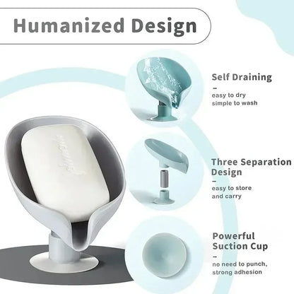 AquaFix™ – Reusable Suction Soap Dish with Fast-Drain System