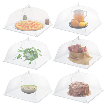 FreshGuard Picnic Covers – Collapsible Mesh Food Tents for Outdoor Use | Pop-Up Fly Nets (3/6/12 Pack)