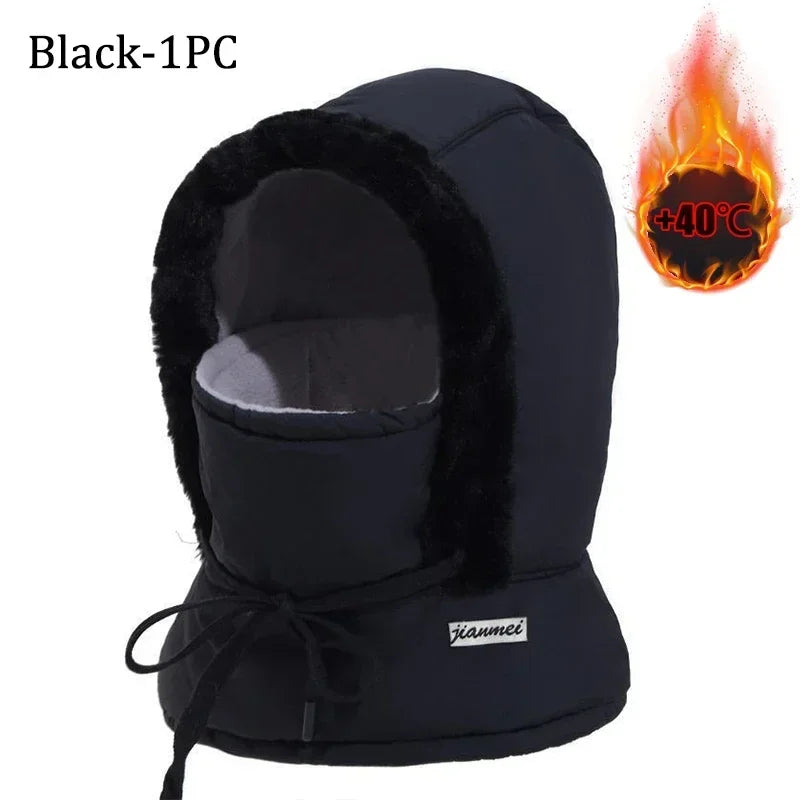 ArcticShield Hood Scarf – Thermal Balaclava for Cold Weather | Windproof Plush Neck & Face Cover