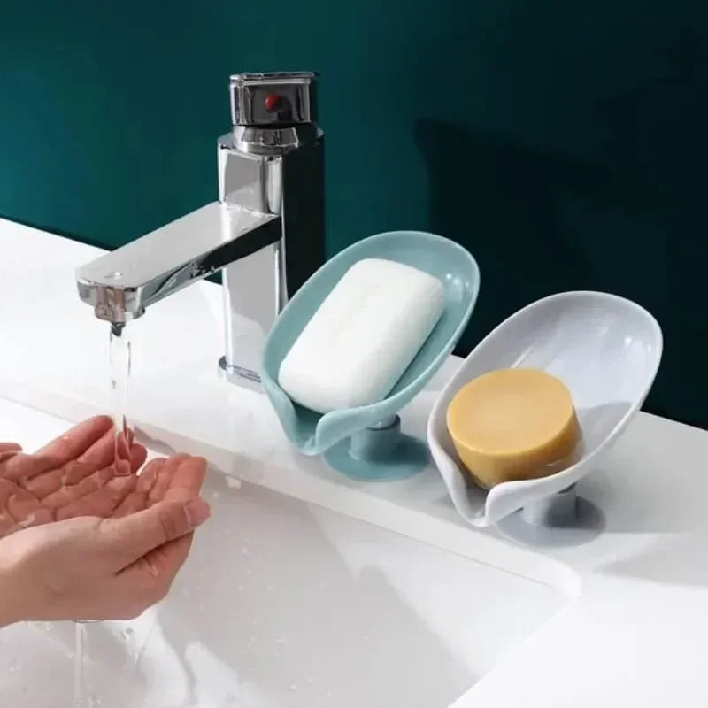 AquaFix™ – Reusable Suction Soap Dish with Fast-Drain System