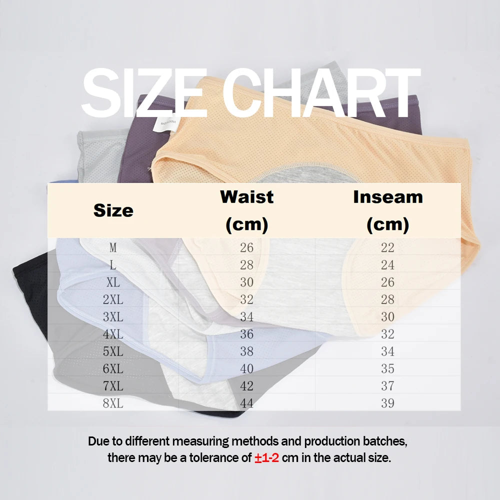 LunaCool Leakproof Panties – Ice Silk Menstrual Briefs | Mid Waist, Waterproof & Sexy Design