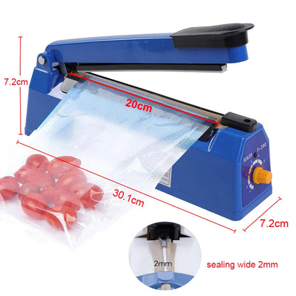 QuickSeal Electric Sealer – Fast Heat Press for Plastic Food Bags | Portable Handheld Packaging Tool