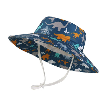 DinoShade Bucket Hat – Dinosaur Sun Hat for Baby & Toddler | Summer UV Cap for Boys & Girls