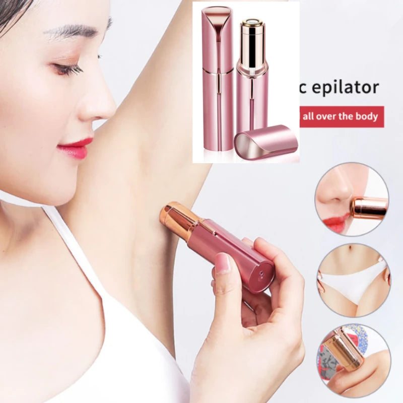 Depiladora facial recargable por USB: depilación indolora y elegante