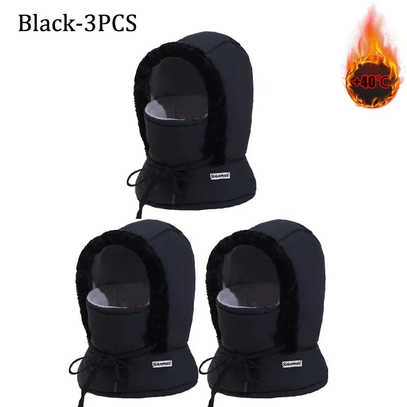 ArcticShield Hood Scarf – Thermal Balaclava for Cold Weather | Windproof Plush Neck & Face Cover