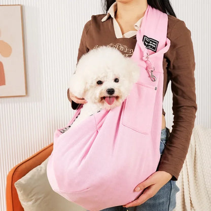 FetchMate Carry Sling – Hands-Free Pet Carrier Bag for Dogs & Cats | Outdoor Travel Ready