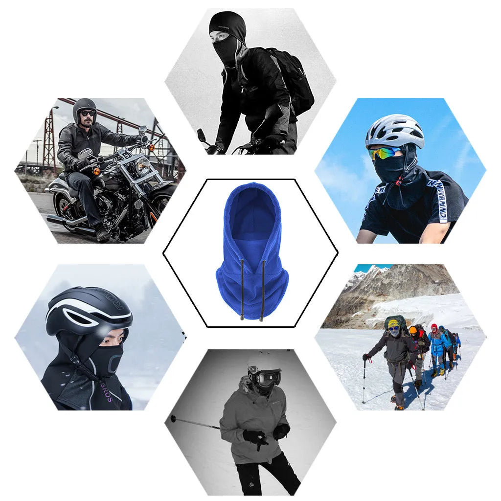 RideWarm Thermal Cap – Windproof Winter Cycling & Ski Hat | Padded Hood with Plush Lining