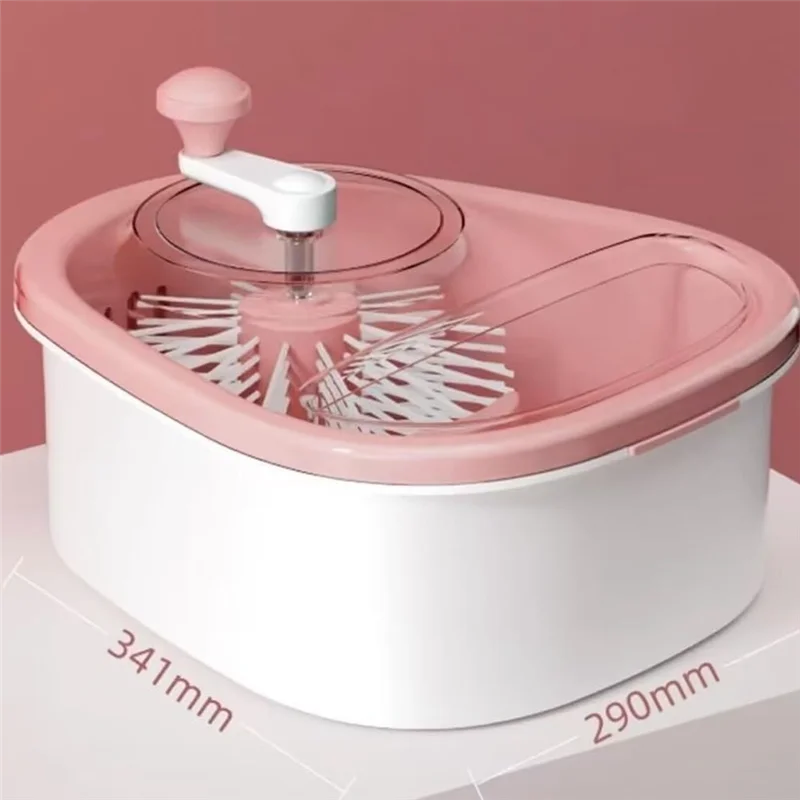 FreshSpin Bowl – Portable Fruit & Veg Washing and Drying Bowl | Hands-Free Kitchen Tool