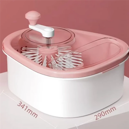 FreshSpin Bowl – Portable Fruit & Veg Washing and Drying Bowl | Hands-Free Kitchen Tool
