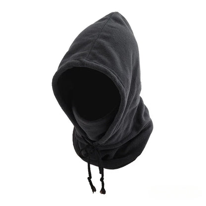 FrostEase Hooded Scarf – Warm Winter Neck Gaiter with Hood for Cycling, Skiing & Outdoor Activities