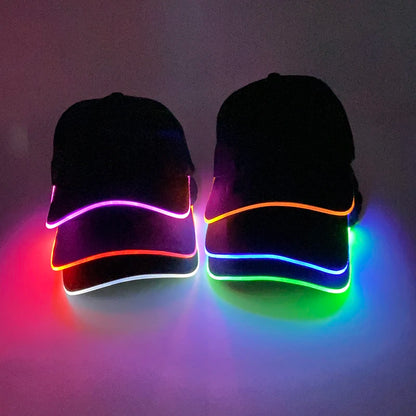 LumiGroove Flash Hat – LED Light-Up Glow Cap for Clubs, Bars & Performances | Rave Headwear