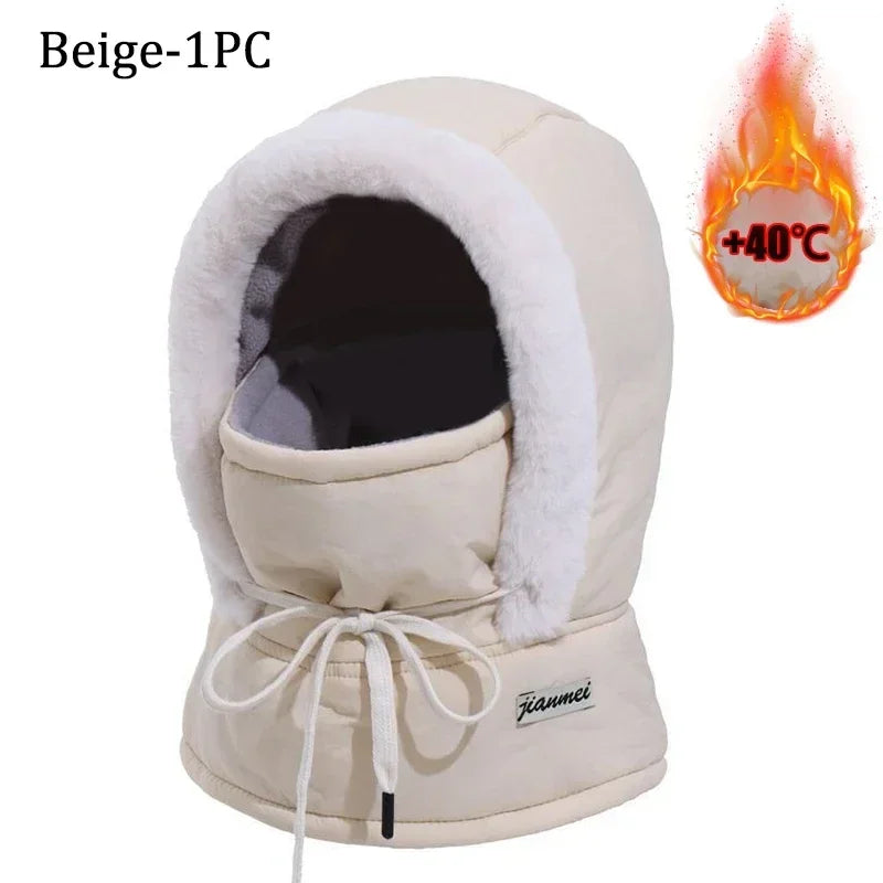 ArcticShield Hood Scarf – Thermal Balaclava for Cold Weather | Windproof Plush Neck & Face Cover