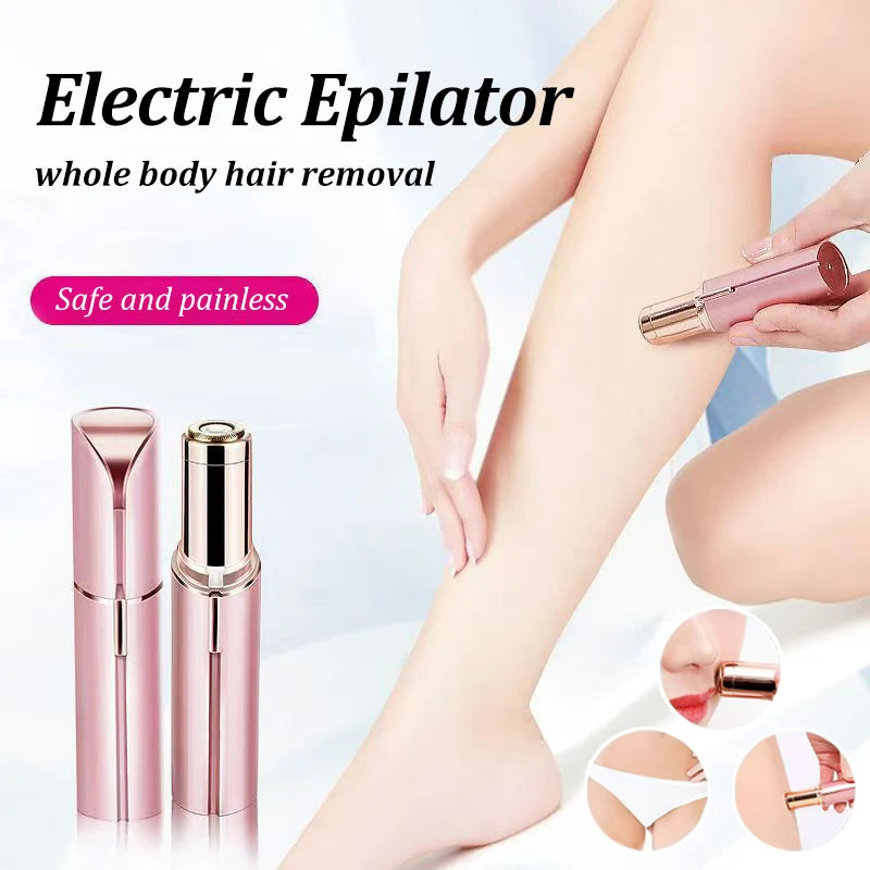 Depiladora facial recargable por USB: depilación indolora y elegante