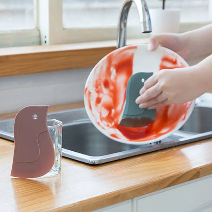 IceGlide Kitchen Scraper – Soft Penguin-Shaped Cleaning Tool | Multi-Use Wiper for Easy Kitchen Cleaning