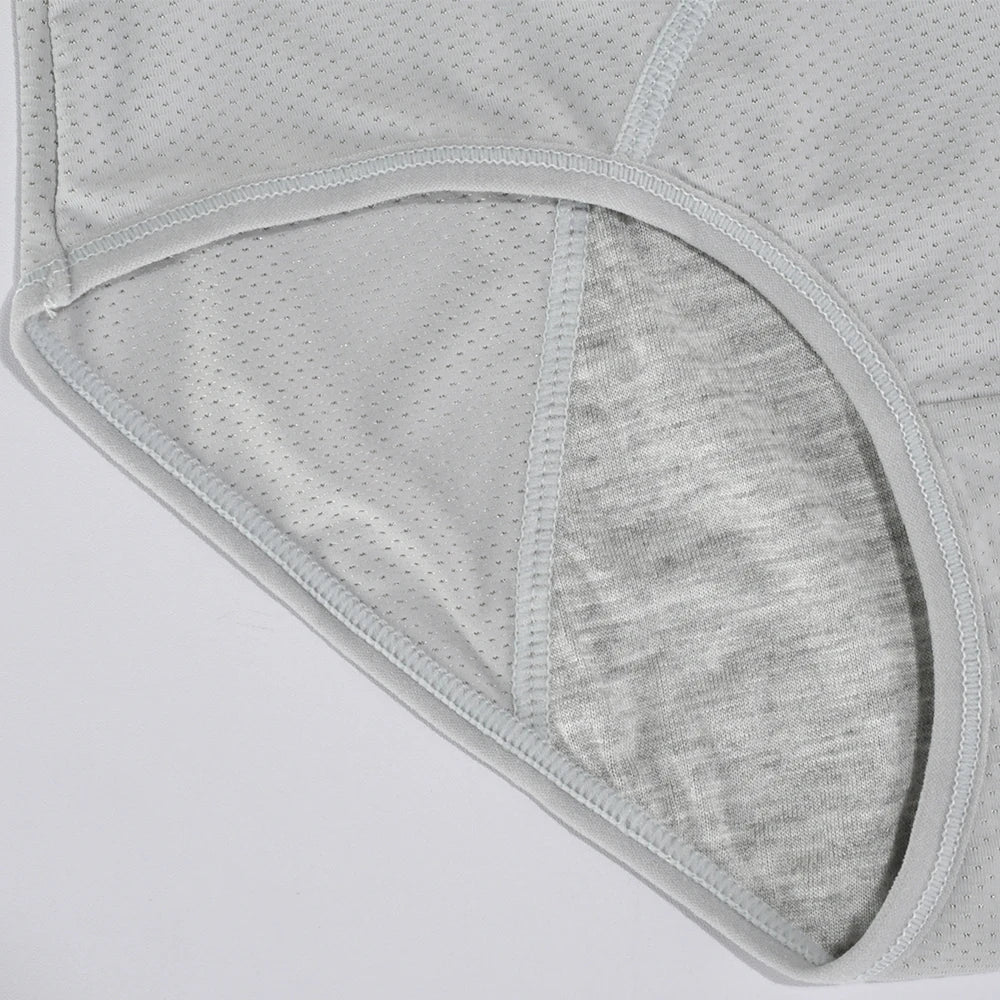 LunaCool Leakproof Panties – Ice Silk Menstrual Briefs | Mid Waist, Waterproof & Sexy Design