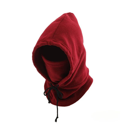 FrostEase Hooded Scarf – Warm Winter Neck Gaiter with Hood for Cycling, Skiing & Outdoor Activities