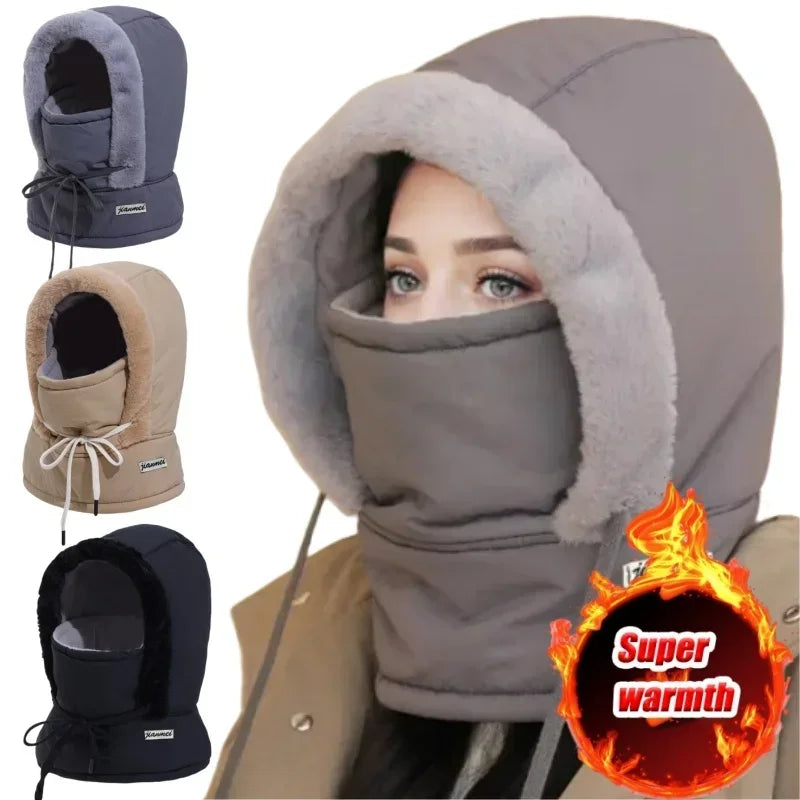 ArcticShield Hood Scarf – Thermal Balaclava for Cold Weather | Windproof Plush Neck & Face Cover