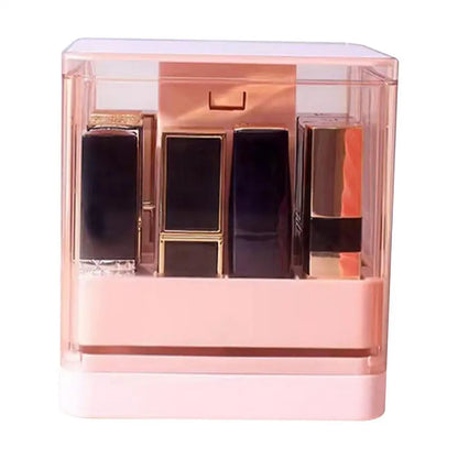 LuxeTidy™ Acrylic Lipstick & Perfume Display – Home & Travel Storage Box