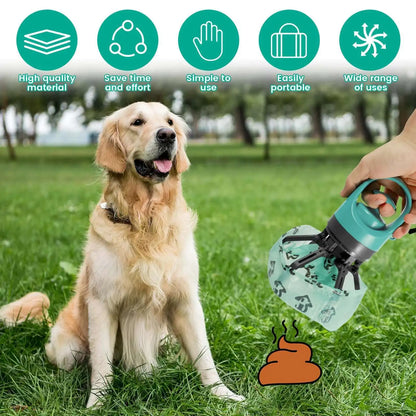 CleanGrab™ – Touch-Free Dog Waste Picker with Integrated Bag Holder