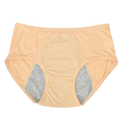 LunaCool Leakproof Panties – Ice Silk Menstrual Briefs | Mid Waist, Waterproof & Sexy Design
