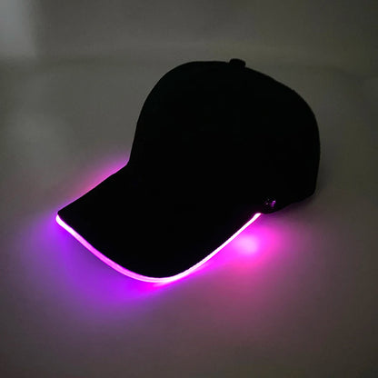 LumiGroove Flash Hat – LED Light-Up Glow Cap for Clubs, Bars & Performances | Rave Headwear