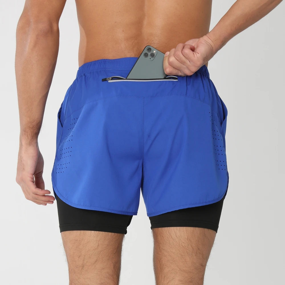 SwiftLayer™ 2-in-1 Men’s Training Shorts – Quick-Dry & Built-In Support